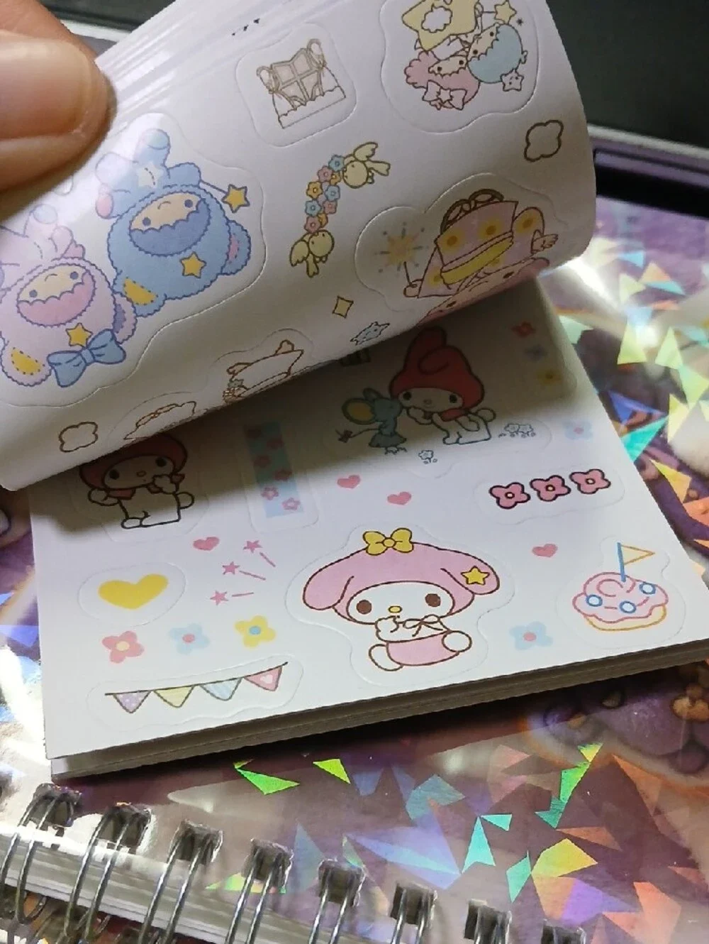 Cute Purple Kuromi Sticker Book — 24 Pages